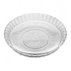 Prato 19,5cm Para Sobremesa De Vidro Angel